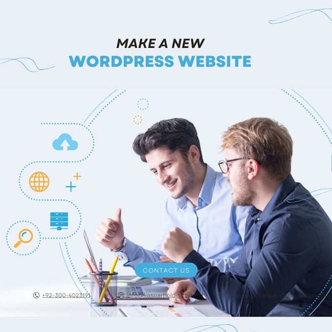 Gig Preview - Developing and designing a wordpress website