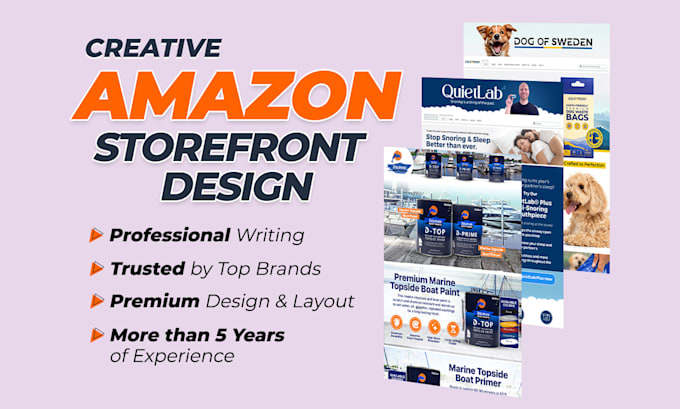 Gig Preview - Design an amazon brand storefront