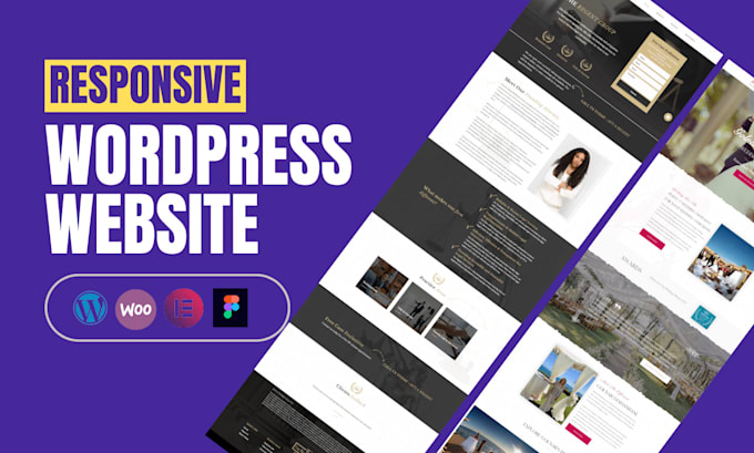 Gig Preview - Create responsive wordpress elementor landing page design wordpress website