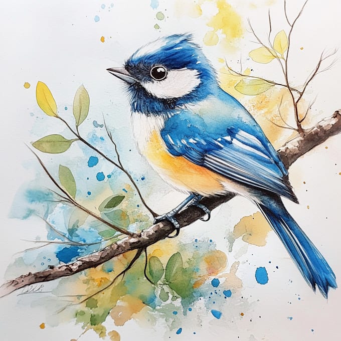 Gig Preview - Draw amazing animals, birds, insects by watercolor