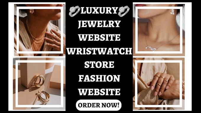 Gig Preview - Design jewelry website jewelry store jewelry dropshipping store fashion website