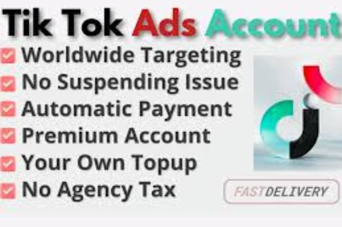 Gig Preview - Create US tiktok agency ad account setup US tiktok shop ads for non usa resident