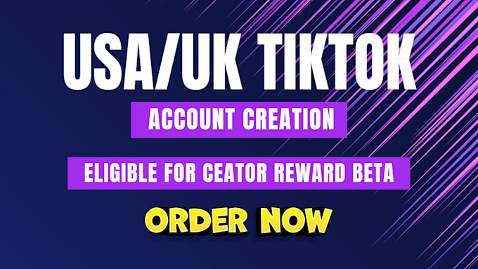 Gig Preview - Create USA tiktok account that will be eligible for creativity program beta