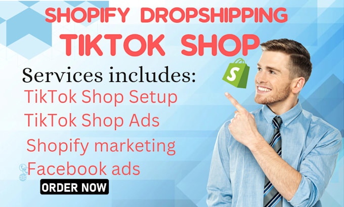 Gig Preview - Do tiktok dropshipping, fb google ads ig promotion for shopify marketing