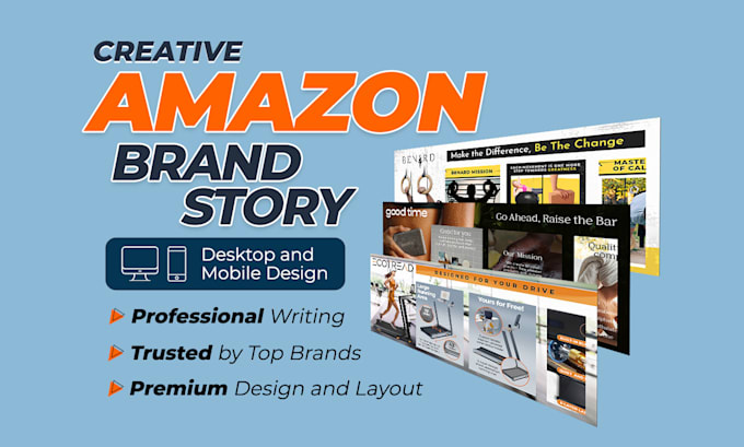 Gig Preview - Design an amazon brand story