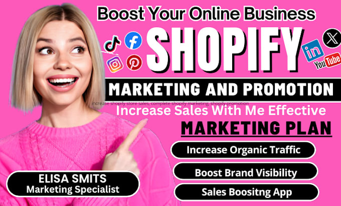 Gig Preview - Increase shopify store sales, complete shopify marketing, shopify promotion