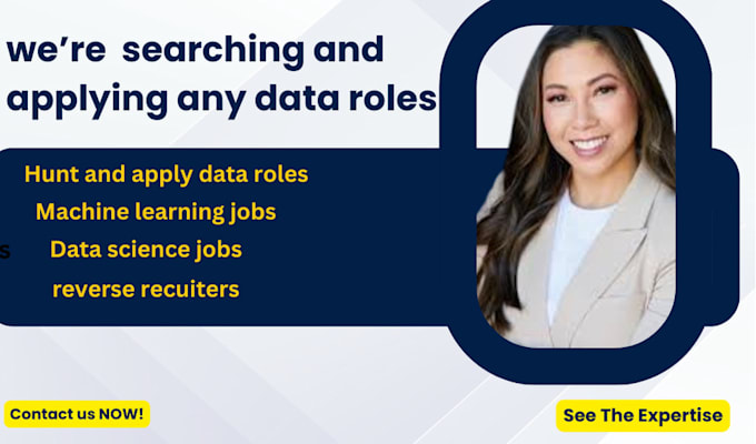 Gig Preview - Hunt and apply data sciences machine learning ai relates reverse recruiters jobs