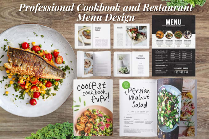 Gig Preview - Restaurant menu design, food menu card, digital menu board, flyer, pricelist