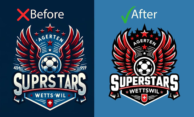 Gig Preview - Create ai avatars, fix text and ai flaws in ai generated logo to vector optimiz