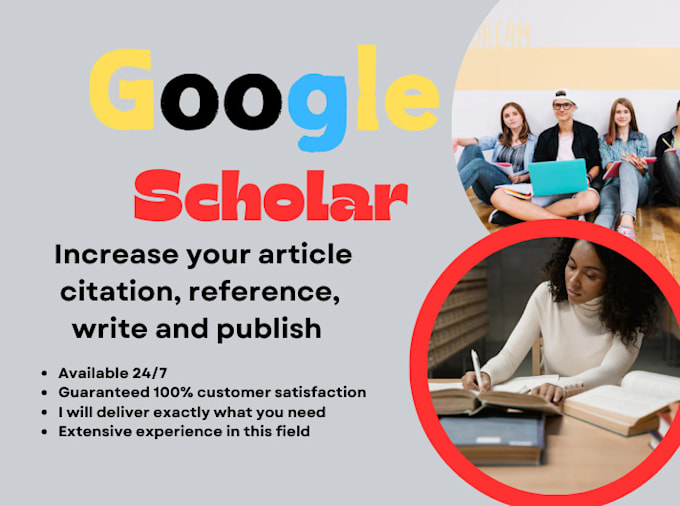 Gig Preview - Increase google scholar citation and publish research article index journal