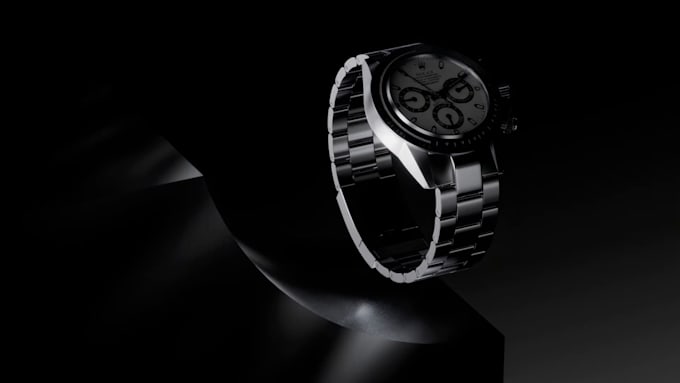 Gig Preview - Do 3d watch product animation 3d industrial design 3d commercial video for watch