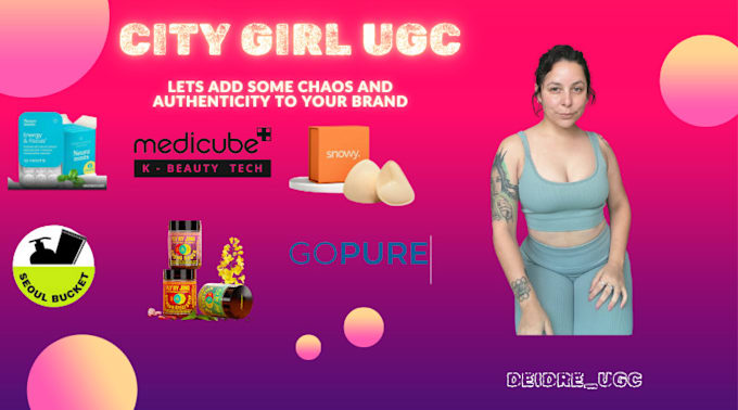 Bestseller - be your city girl with tattoos to create ugc tiktok and instagram ads