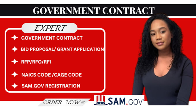 Gig Preview - Register sam gov, llc formation, cage code, naics code, uei, ein, bid proposal