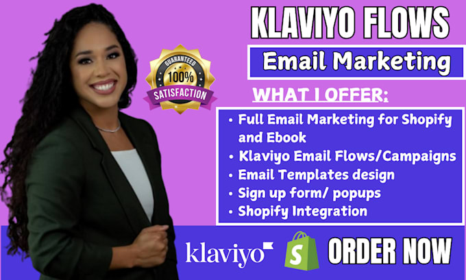 Gig Preview - Setup klaviyo email marketing flow campaigns for shopify, ebook email campaign