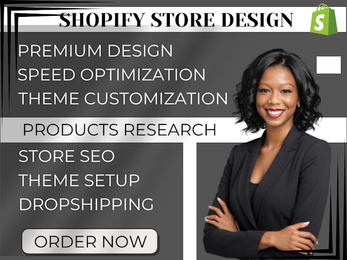 Gig Preview - Shopify design store, shopify dropshiping ,shopify website