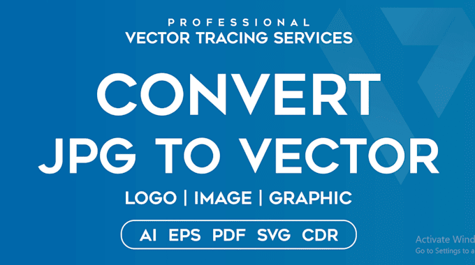 Gig Preview - Convert jpg to vector ai, eps, pdf, svg, cdr