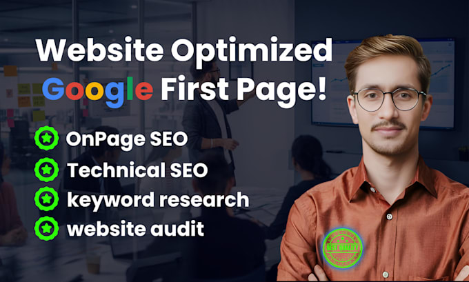 Gig Preview - Website optimize onpage technical SEO service wordpress shopify wix squarespace