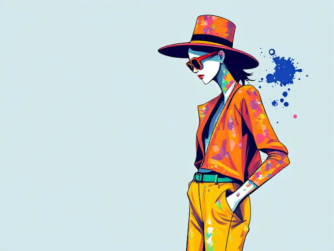 Gig Preview - Draw fashion and colorful digital illustration