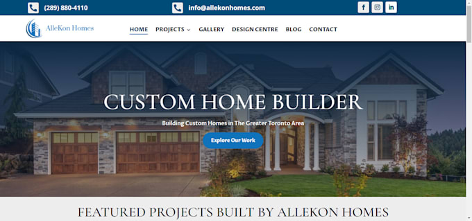 Gig Preview - Design construction roofing electrical website electrician landing page