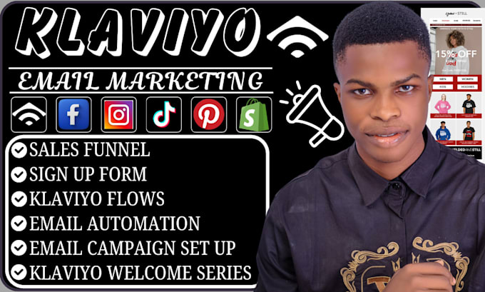 Gig Preview - Do email marketing, sales funnel, email campaign, work flows with klaviyo