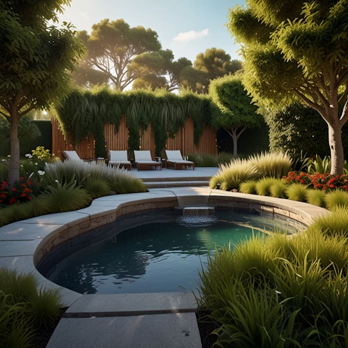 Gig Preview - Design backyards, gardens, pools and landscape as required