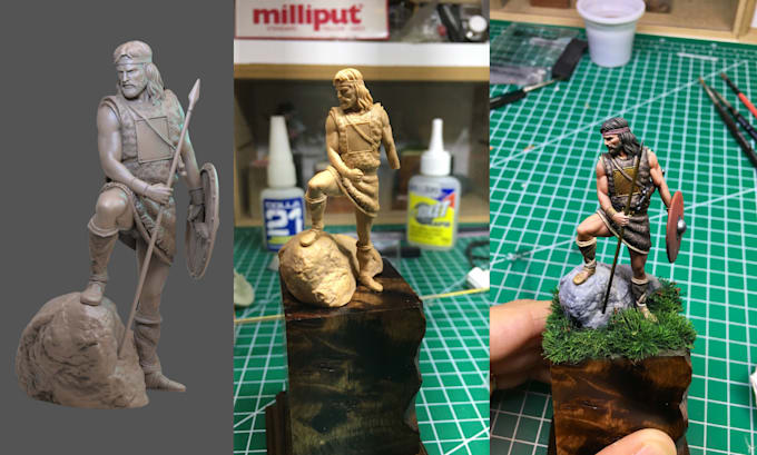 Gig Preview - Print, paint ship your custom 3d models, miniatures, dnd and warhammer40k