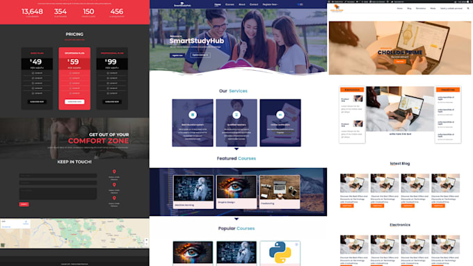 Gig Preview - Create custom wordpress landing page, elementor landing page