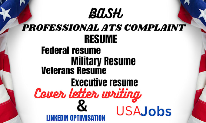 Gig Preview - Craft federal resume, veterans, usajobs, cover letter and resume writing