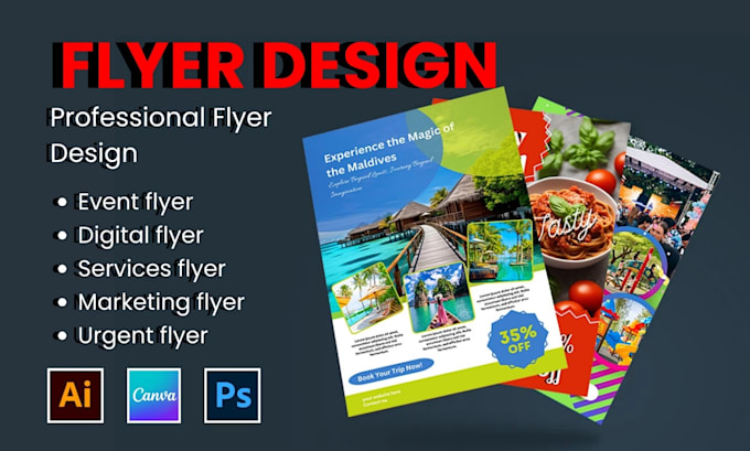 Gig Preview - Design professional marketing, event, and digital flyers