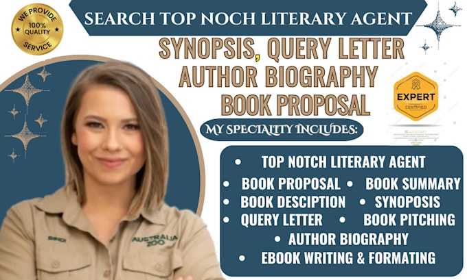 Gig Preview - Write top notch query letter, synopsis, book proposal, and active literary agent