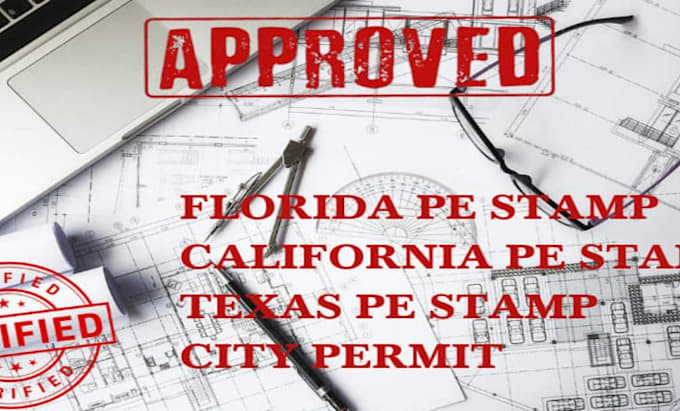 Gig Preview - Pe stamp, review and seal architectural drawings in USA for city permit approval