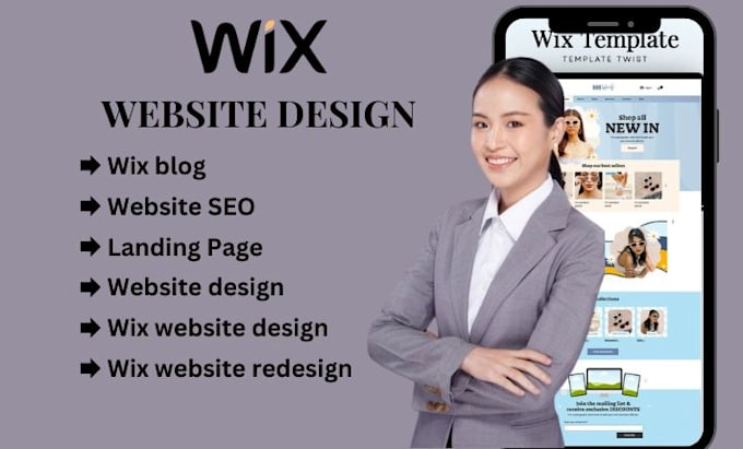 Gig Preview - Redesign wix website, design wix website, wix website redesign, design wix site