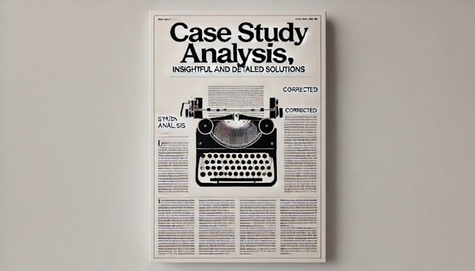 Gig Preview - Analyze your provided case study and solve it as directed