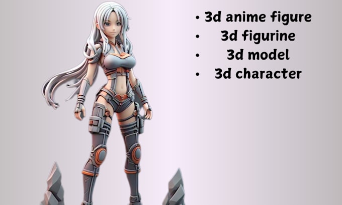 Gig Preview - 3d anime figure, diorama anime figure 3d character model, 3d toy, figurine