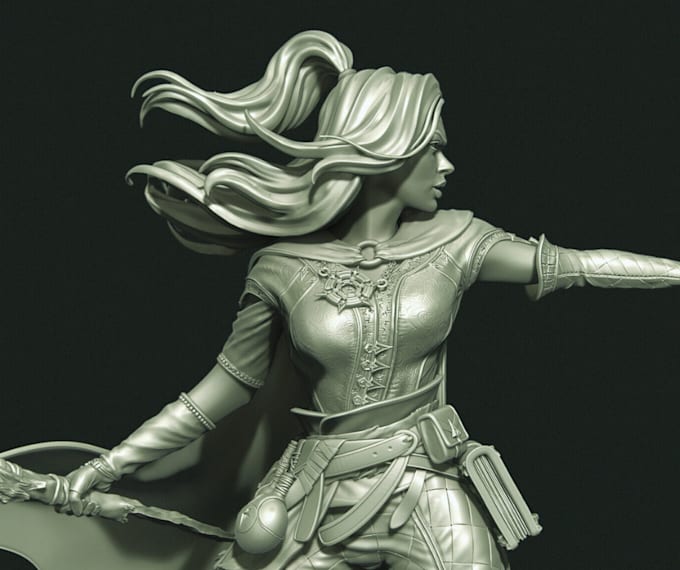 Gig Preview - Sculpt 3d character model miniatures action figures 3d sculpture for 3d printing