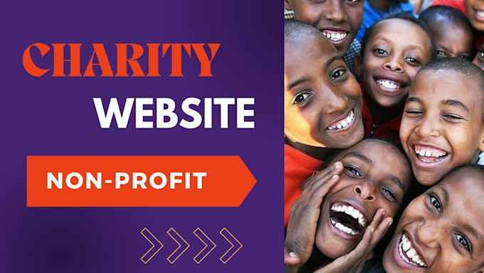 Gig Preview - Build non profit charity fundraising website donation website landing page