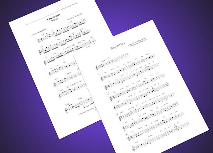 Gig Preview - Transcribe your music into professional sheet music or lead sheets