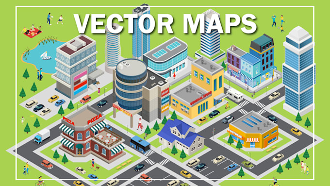 Gig Preview - Create vector map, city map, site map, event map in illustrator