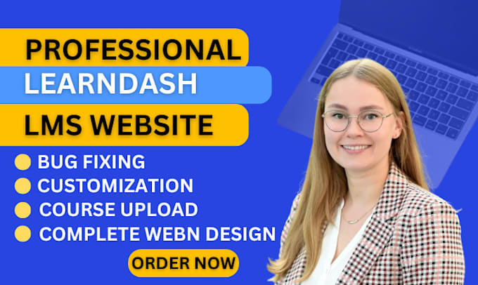 Gig Preview - Develop and customize wordpress lms website with learndash, buddyboss tutor lms