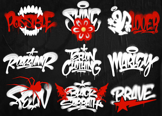 Gig Preview - Design graffiti logo or graffiti illustration