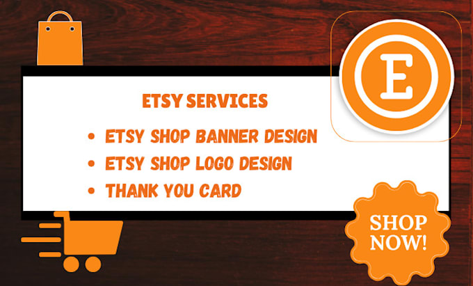 Gig Preview - Design beautiful etsy shop banner, etsy logo, web banner, etsy banner, etsy shop