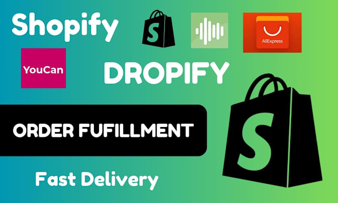 Gig Preview - Do sales machine landing page fulfill shopify orders on dropified dropify youcan