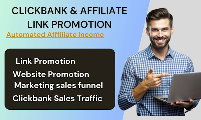 Gig Preview - Do click bank affiliate link promotion, website marketing