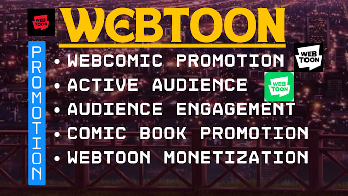 Gig Preview - Organically promote your webtoon, ebook, manga, voyceme  to active audience