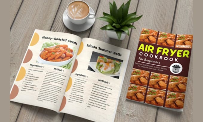 Gig Preview - Write and design cookbook, recipe ebook layout, book formatting, typesetting