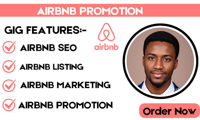 Gig Preview - Do airbnb promotion, airbnb listing, airbnb marketing to get more booking