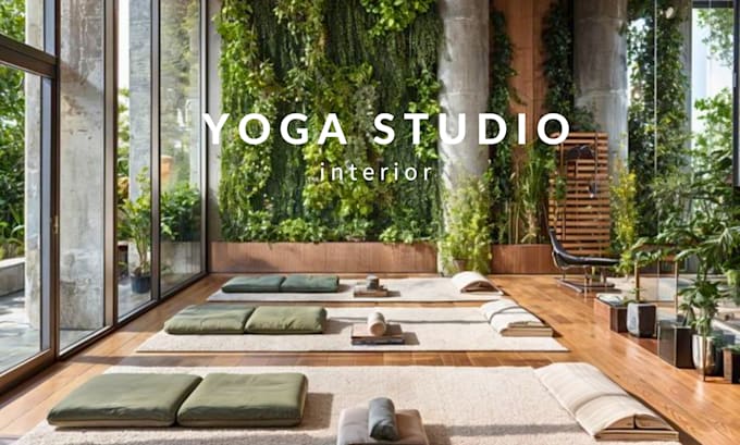 Gig Preview - Design yoga studio, spa and fitness center interior