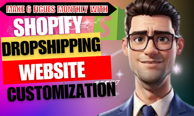 Gig Preview - Build a shopify dropshipping store, shopify ecommerce website, shopify store