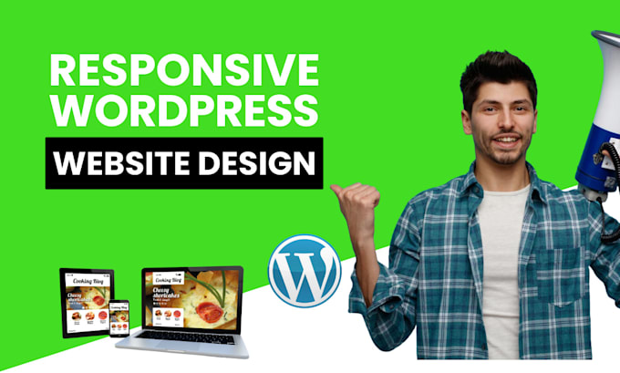 Gig Preview - Professional wordpress website design responsive and SEO friendly