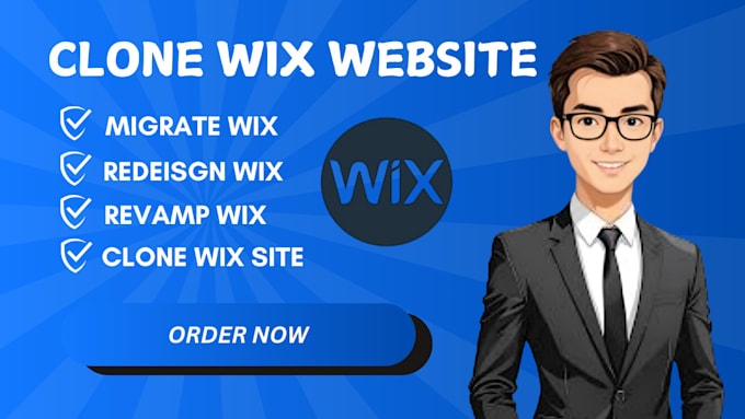 Gig Preview - Clone revamp or migrate your wix website to wordpress